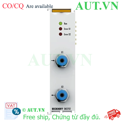 Ảnh của EM3702 | EtherCAT Terminal, 2-channel analog input, relative pressure, 0…7500 hPa (0…+7.5 bar)