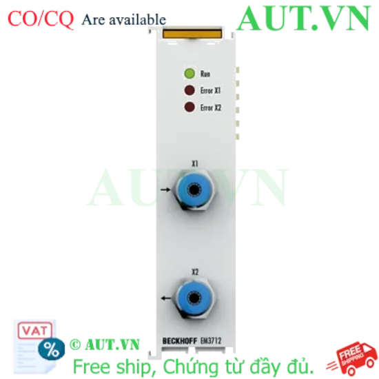 Ảnh của Beckhoff EM3712 - Module EtherCAT Đo Áp Suất Tương Đối 2 Kênh (±1000 hPa)