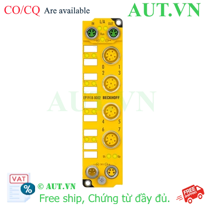 Ảnh của EP1918-0002 | EtherCAT Box, 8-channel digital input, 24 V DC, M12, TwinSAFE, TwinSAFE Logic