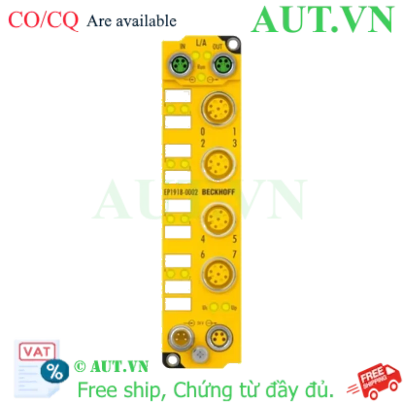 Ảnh của EP1918-0002 | EtherCAT Box, 8-channel digital input, 24 V DC, M12, TwinSAFE, TwinSAFE Logic