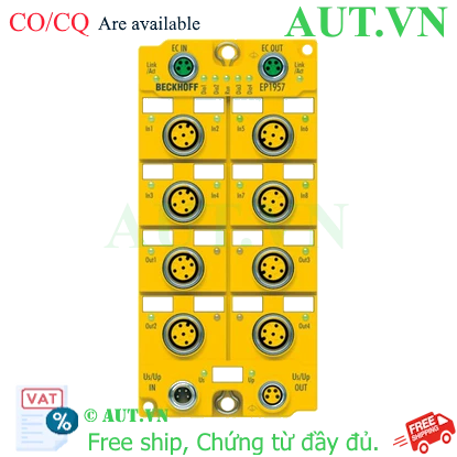 Ảnh của EP1957-0022 | EtherCAT Box, 8-channel digital input + 4-channel digital output, 24 V DC, 0.5 A, M12, TwinSAFE, TwinSAFE Logic