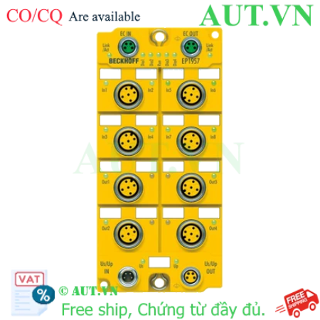 Ảnh của EP1957-0022 | EtherCAT Box, 8-channel digital input + 4-channel digital output, 24 V DC, 0.5 A, M12, TwinSAFE, TwinSAFE Logic