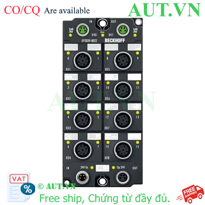Ảnh của EP2839-0022 | EtherCAT Box, 16-channel digital output, 24 V DC, 0.5 A, M12, with diagnostics