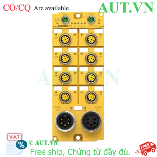 Ảnh của EP2918-0032 | EtherCAT Box, 8-channel digital output, 24 V DC, 2 A, M12, TwinSAFE, TwinSAFE Logic