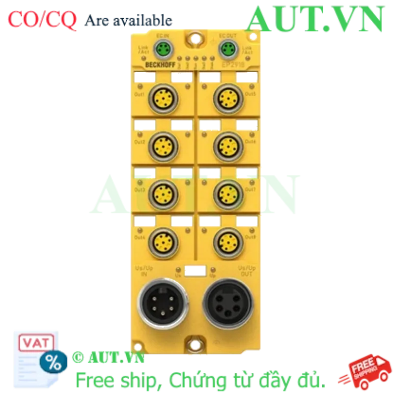 Ảnh của EP2918-0032 | EtherCAT Box, 8-channel digital output, 24 V DC, 2 A, M12, TwinSAFE, TwinSAFE Logic