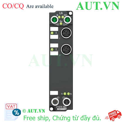 Ảnh của EP4314-1002 | EtherCAT Box, 2-channel analog input + 2-channel analog output, multi-function, ±20 mA, 16 bit, differential, M12