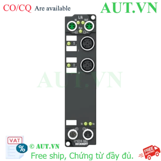 Ảnh của EP4314-1002 | EtherCAT Box, 2-channel analog input + 2-channel analog output, multi-function, ±20 mA, 16 bit, differential, M12