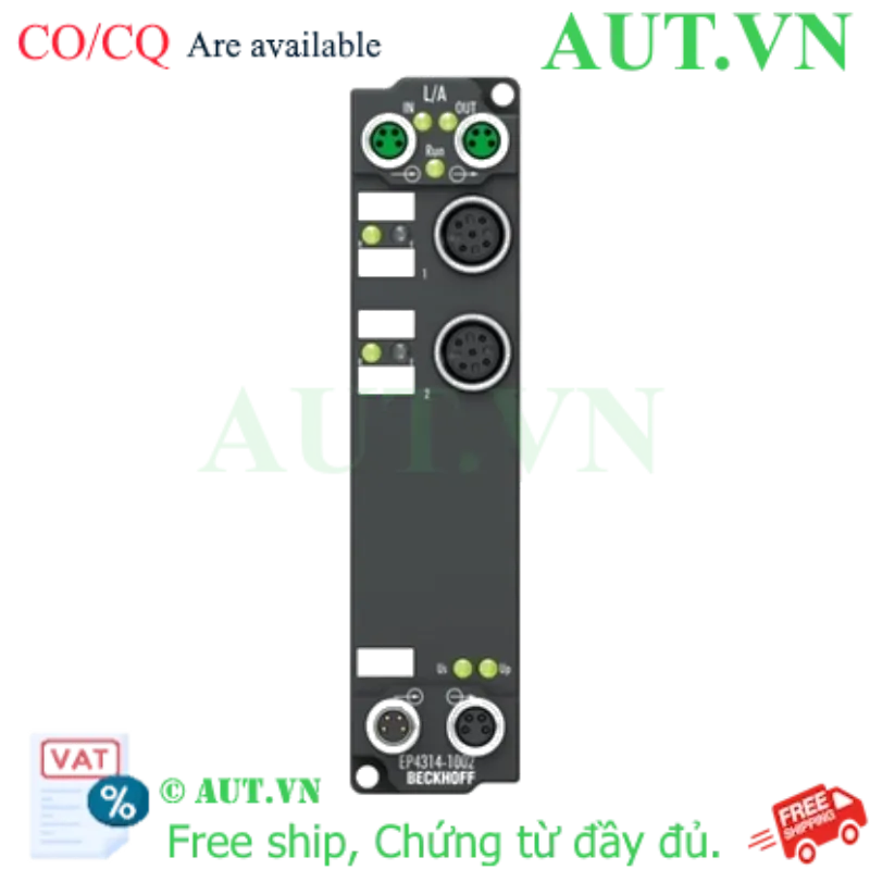 Ảnh của EP4314-1002 | EtherCAT Box, 2-channel analog input + 2-channel analog output, multi-function, ±20 mA, 16 bit, differential, M12