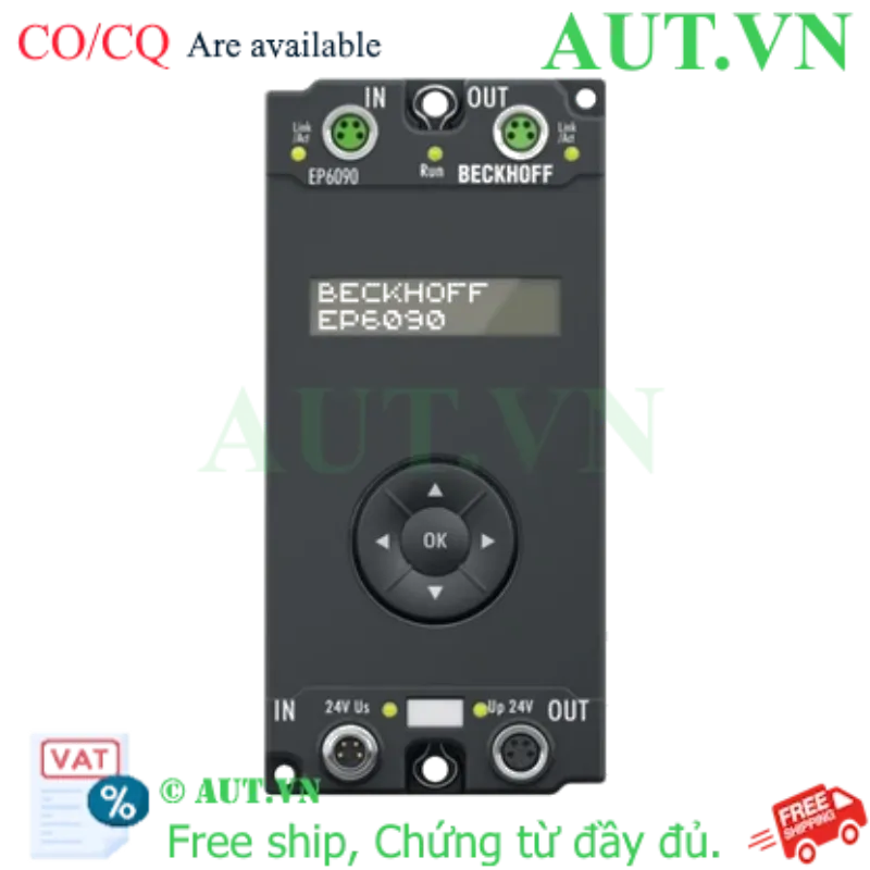 Ảnh của EP6090-0000 | EtherCAT Box, display with navigation switch, operating hours counter