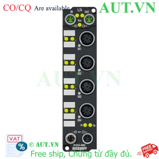 Ảnh của EP6224-0002 | EtherCAT Box, 4-channel communication interface + 4-channel digital input, IO-Link, master, Class A, M12