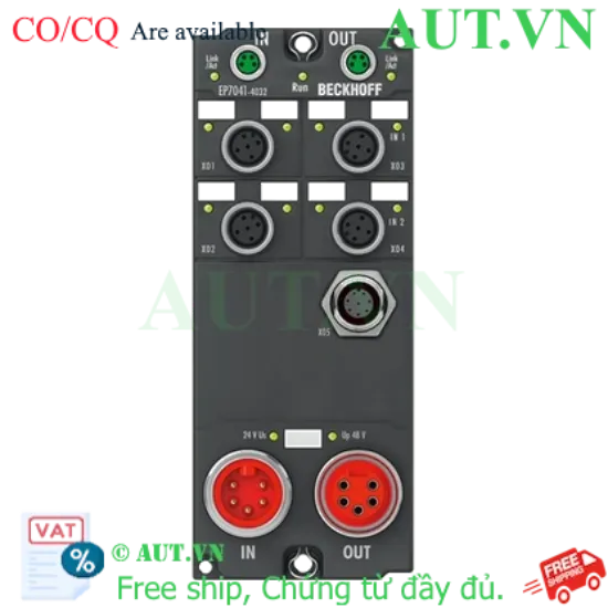 Ảnh của EP7041-4032 | EtherCAT Box, 1-channel motion interface, stepper motor, 48 V DC, 5 A, for high-speed applications, M12, with BiSS C encoder