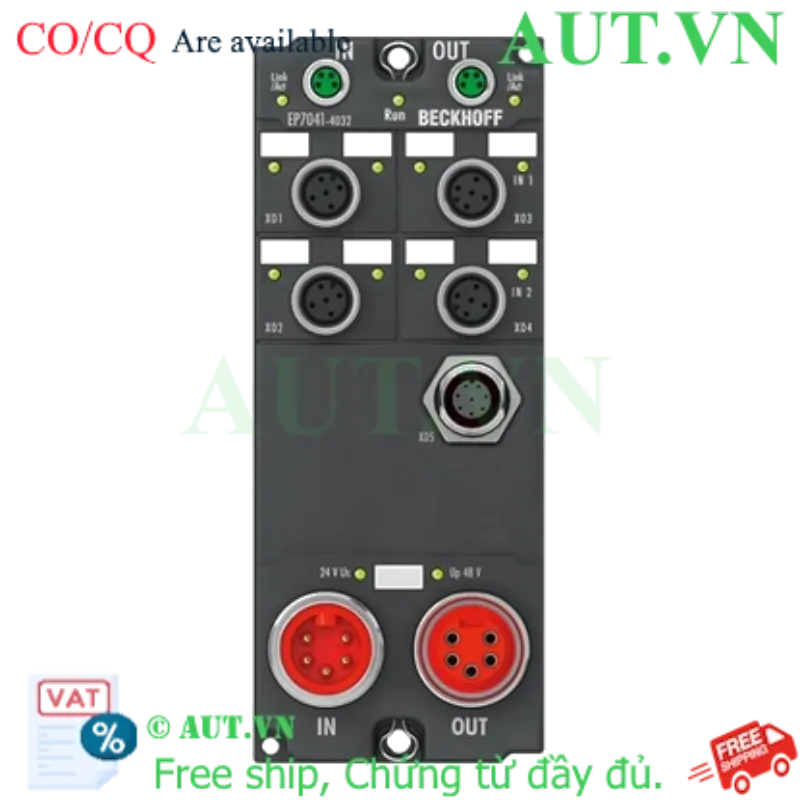 Ảnh của EP7041-4032 | EtherCAT Box, 1-channel motion interface, stepper motor, 48 V DC, 5 A, for high-speed applications, M12, with BiSS C encoder