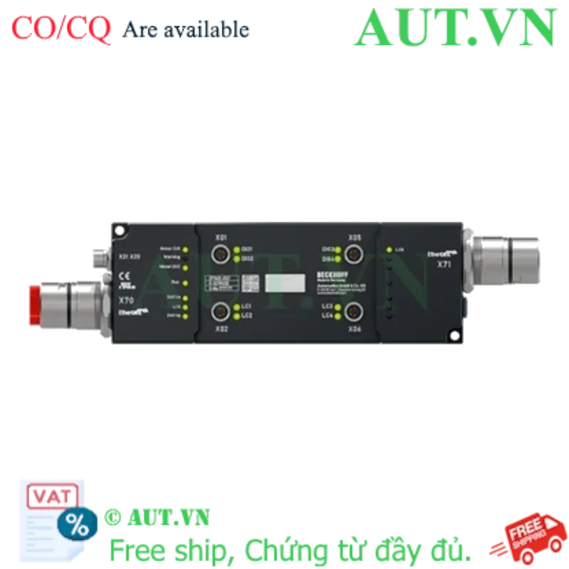 Ảnh của EP7402-0167 | EtherCAT Box, 2-channel motion interface, BLDC motor, 48 V DC, 3.5 A, M8