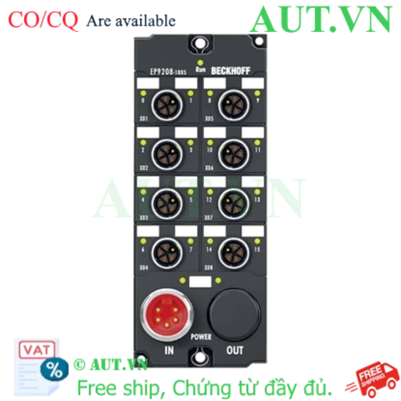 Ảnh của EP9208-1035 | EtherCAT Box, 8-channel power distribution, passive, M12, L-coded
