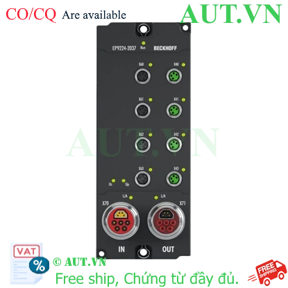Ảnh của EP9224-2037 | EtherCAT Box, 4-port junction, with power supply, ENP, B17