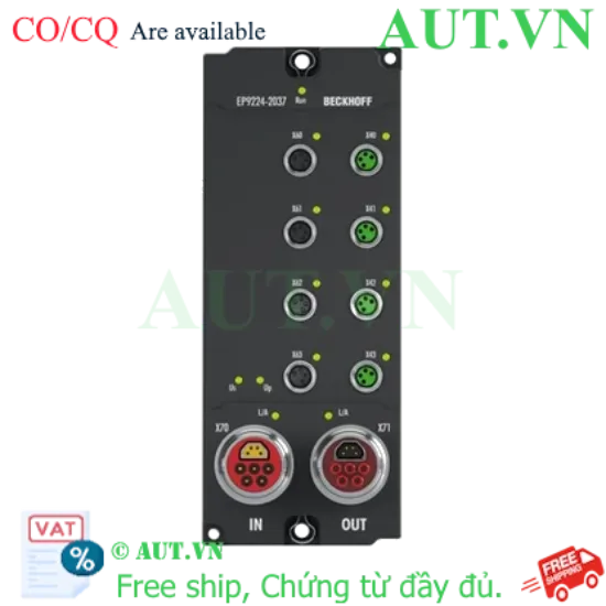 Ảnh của EP9224-2037 | EtherCAT Box, 4-port junction, with power supply, ENP, B17