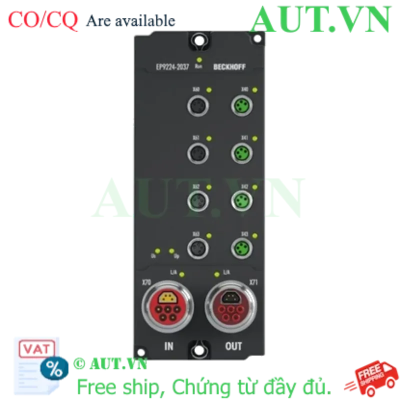 Ảnh của EP9224-2037 | EtherCAT Box, 4-port junction, with power supply, ENP, B17