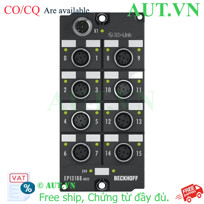Ảnh của EPI3188-0022 | IO-Link box, 8-channel analog input, multi-function, ±10 V, 0/4…20 mA, 16 bit, single-ended, M12