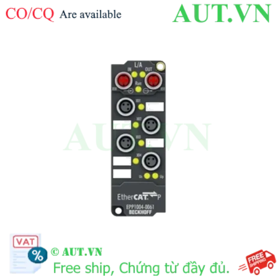 Ảnh của EPP1004-0061 | EtherCAT P Box, 4-channel digital input, 24 V DC, 3 ms, M8