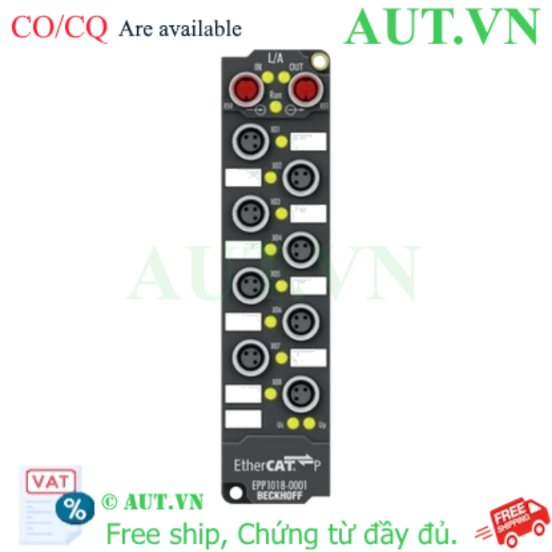 Ảnh của EPP1018-0001 | EtherCAT P Box, 8-channel digital input, 24 V DC, 10 µs, M8