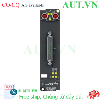 Ảnh của EPP1816-3008 | EtherCAT P Box, 16-channel digital input, 24 V DC, 10 µs, D-sub, 2 x 3-axis accelerometers