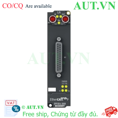 Ảnh của EPP1816-3008 | EtherCAT P Box, 16-channel digital input, 24 V DC, 10 µs, D-sub, 2 x 3-axis accelerometers