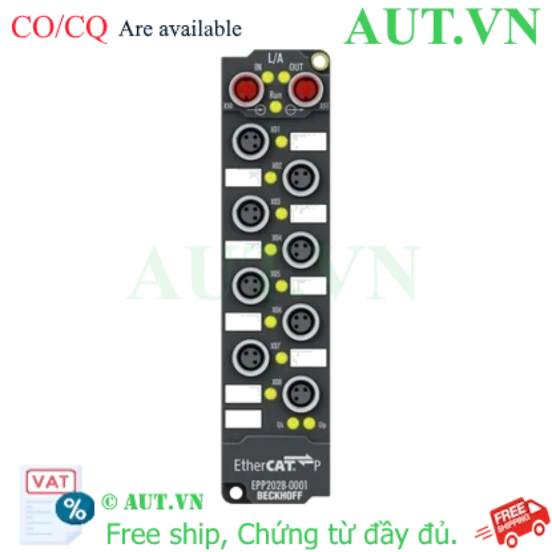 Ảnh của EPP2028-0001 | EtherCAT P Box, 8-channel digital output, 24 V DC, 2 A, M8