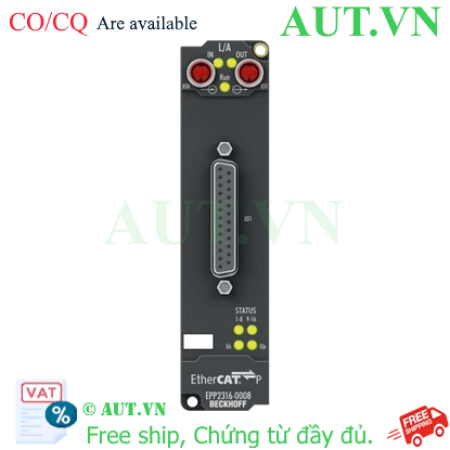 Ảnh của EPP2316-0008 | EtherCAT P Box, 8-channel digital input + 8-channel digital output, 24 V DC, 10 µs, 0.5 A, D-sub