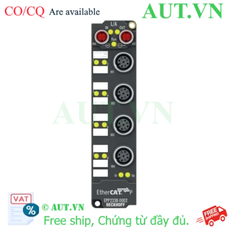 Ảnh của EPP2338-0002 | EtherCAT P Box, 8-channel digital combi, 24 V DC, 10 µs, 0.5 A, M12