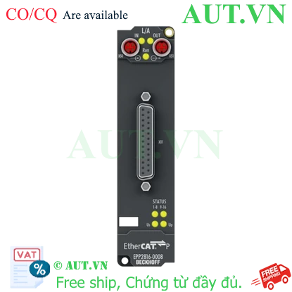 Ảnh của EPP2816-0008 | EtherCAT P Box, 16-channel digital output, 24 V DC, 0.5 A, D-sub