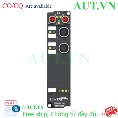 Ảnh của EPP4314-1002 | EtherCAT P Box, 2-channel analog input + 2-channel analog output, multi-function, ±20 mA, 16 bit, differential, M12