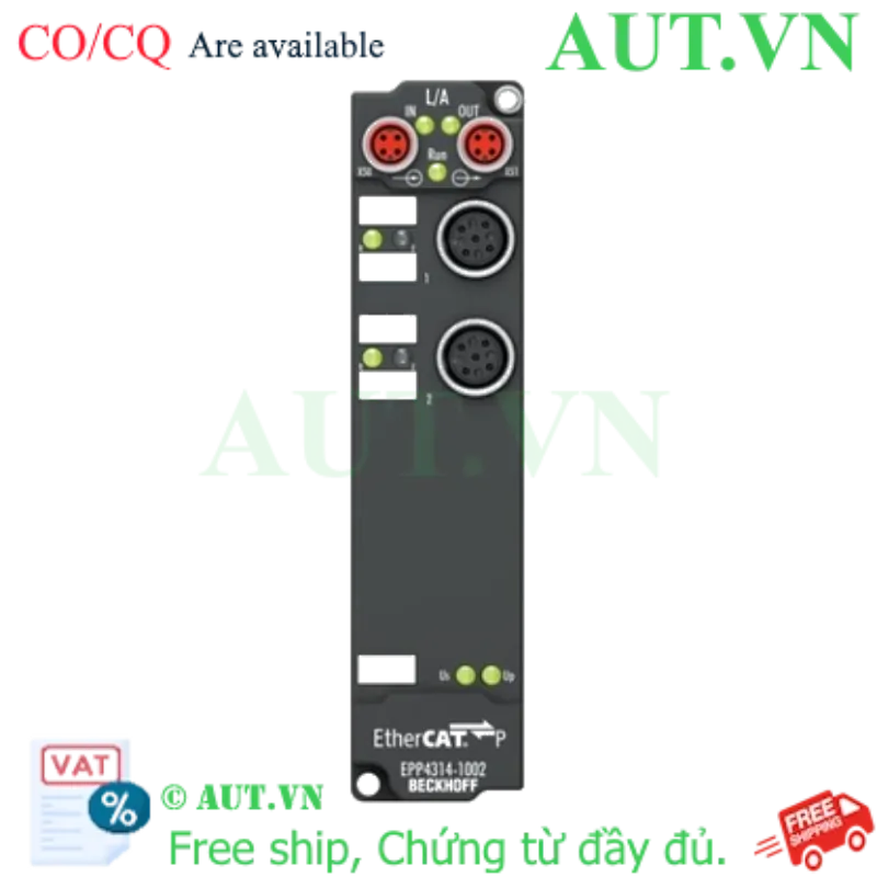 Ảnh của EPP4314-1002 | EtherCAT P Box, 2-channel analog input + 2-channel analog output, multi-function, ±20 mA, 16 bit, differential, M12