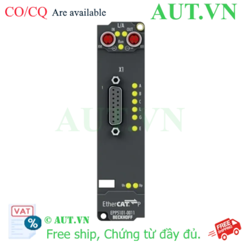 Ảnh của EPP5101-0011 | EtherCAT P Box, 1-channel encoder interface, incremental, 5 V DC (DIFF RS422, TTL), 1 MHz, D-sub