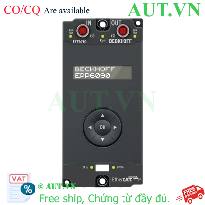Ảnh của EPP6090-0000 | EtherCAT P Box, display with navigation switch, operating hours counter