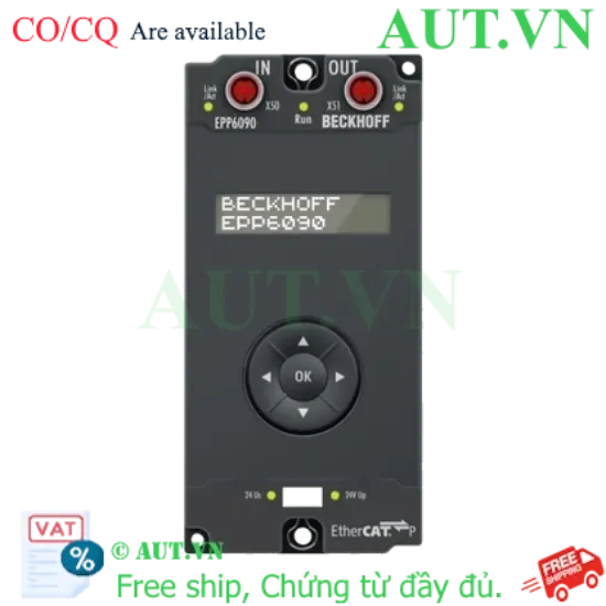 Ảnh của EPP6090-0000 | EtherCAT P Box, display with navigation switch, operating hours counter