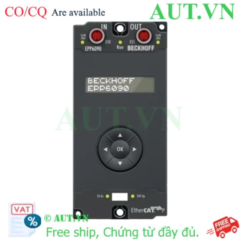Ảnh của EPP6090-0000 | EtherCAT P Box, display with navigation switch, operating hours counter