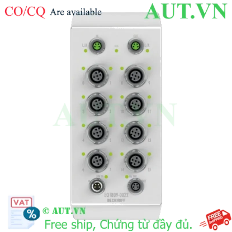 Ảnh của EQ1809-0022 | EtherCAT Box, 16-channel digital input, 24 V DC, 3 ms, M12, stainless steel