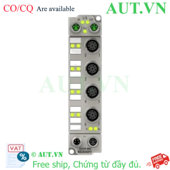 Ảnh của ER1258-0002 | EtherCAT Box, 8-channel digital input, 24 V DC, 1 µs, M12, timestamp, zinc die-cast