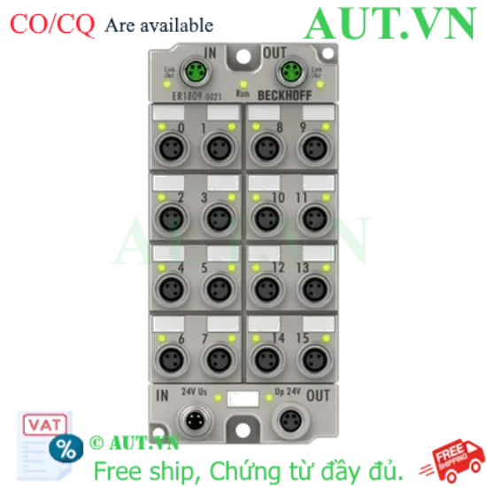 Ảnh của ER1809-0021 | EtherCAT Box, 16-channel digital input, 24 V DC, 3 ms, M8, zinc die-cast