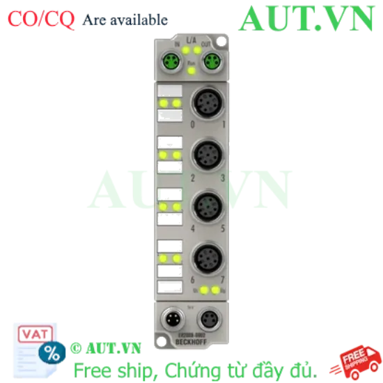Ảnh của ER2008-0002 | EtherCAT Box, 8-channel digital output, 24 V DC, 0.5 A, M12, zinc die-cast