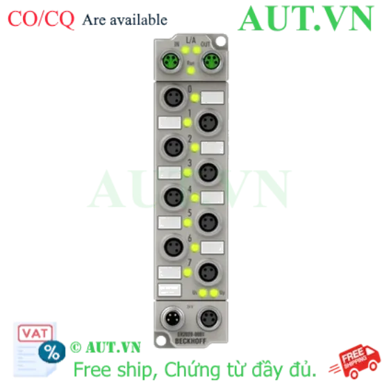 Ảnh của ER2028-0001 | EtherCAT Box, 8-channel digital output, 24 V DC, 2 A, M8, zinc die-cast