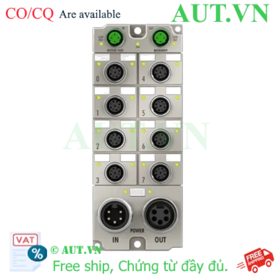 Ảnh của ER2028-1032 | EtherCAT Box, 8-channel digital output, 24 V DC, 2 A, M12, zinc die-cast