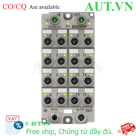 Ảnh của ER2809-0021 | EtherCAT Box, 16-channel digital output, 24 V DC, 0.5 A, M8, zinc die-cast
