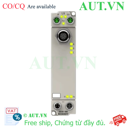 Ảnh của ER5101-1002 | EtherCAT Box, 1-channel encoder interface, incremental, 5 V DC (DIFF RS422, TTL), 1 MHz, M12, sensor supply 24 V DC, zinc die-cast