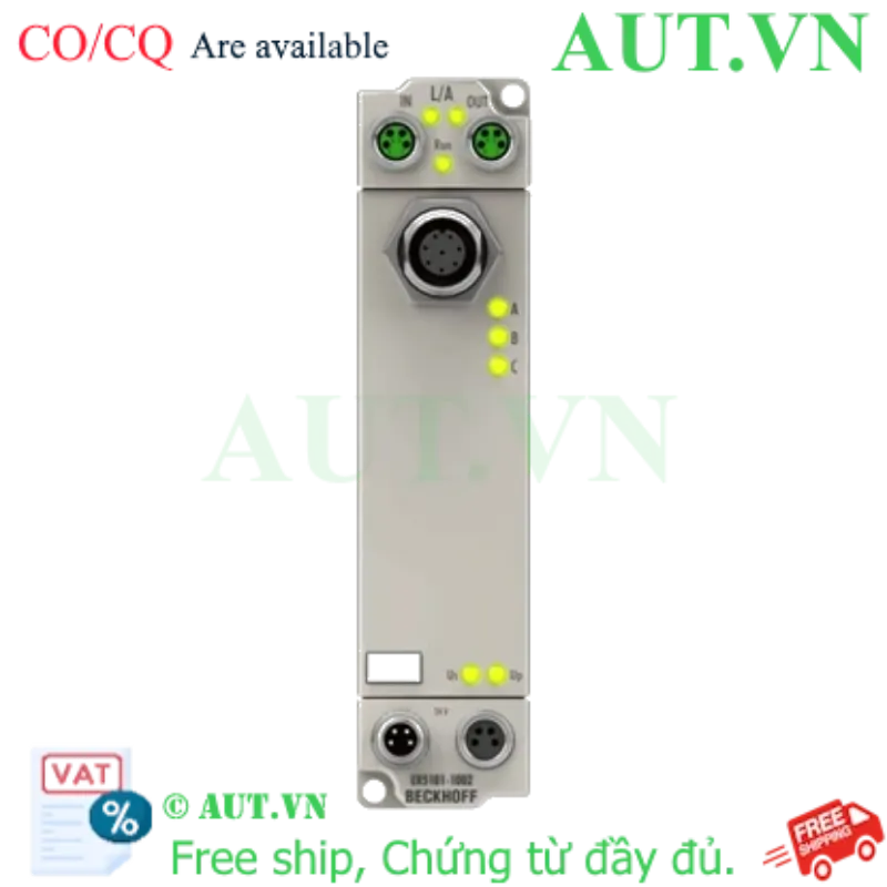 Ảnh của ER5101-1002 | EtherCAT Box, 1-channel encoder interface, incremental, 5 V DC (DIFF RS422, TTL), 1 MHz, M12, sensor supply 24 V DC, zinc die-cast