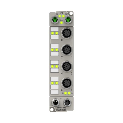 Ảnh của ER7041-0002 | EtherCAT Box, 1-channel motion interface, stepper motor, 48 V DC, 5 A, M12, with incremental encoder, zinc die-cast