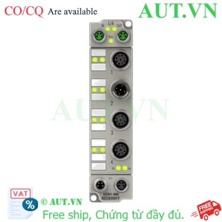 Ảnh của ER7041-3002 | EtherCAT Box, 1-channel motion interface, stepper motor, 48 V DC, 5 A, for high-speed applications, M12, with incremental encoder, zinc die-cast
