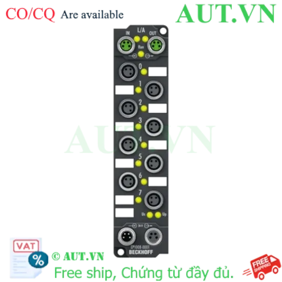 Ảnh của EtherCAT Box 8 kênh digital input 24VDC Beckhoff EP1008-0001