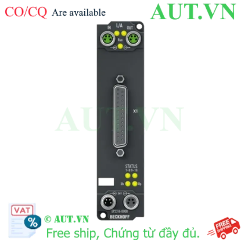 Ảnh của EtherCAT Box digital 8 input / 8 output 24VDC Beckhoff EP2316-0008