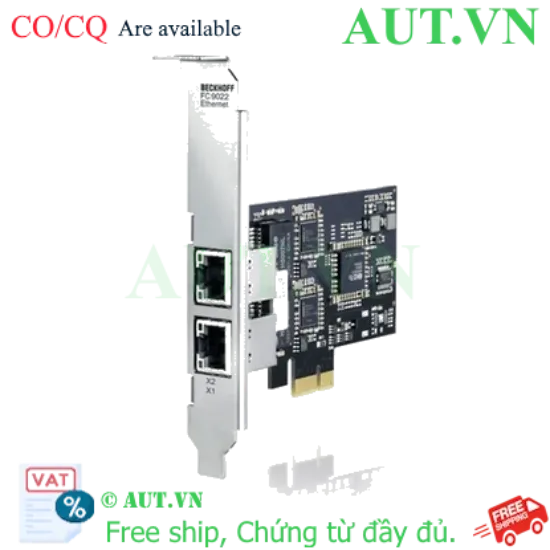 Ảnh của FC9022 | Infrastructure, 2-channel fieldbus card, Ethernet, 1 Gbit/s, PCI express, RJ45